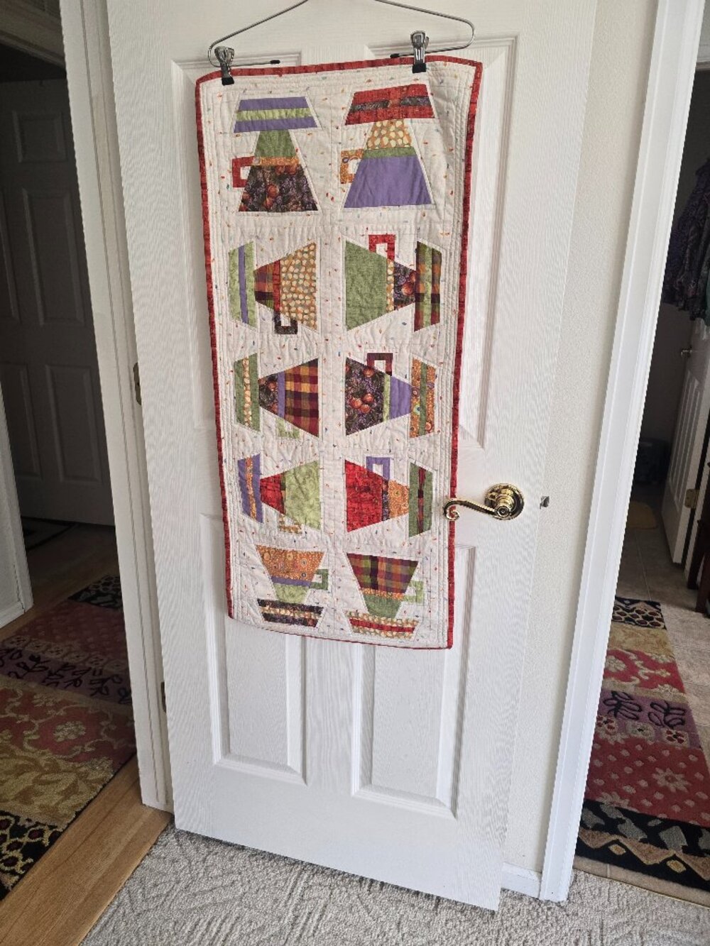 Handmade Quilted "Tea Cup" Table Runner